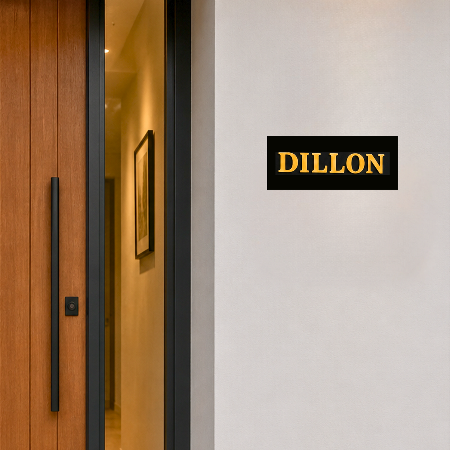 Modern Apartment Sign | Custom Name Signs | Address Plaques | Holiday Homes Signs