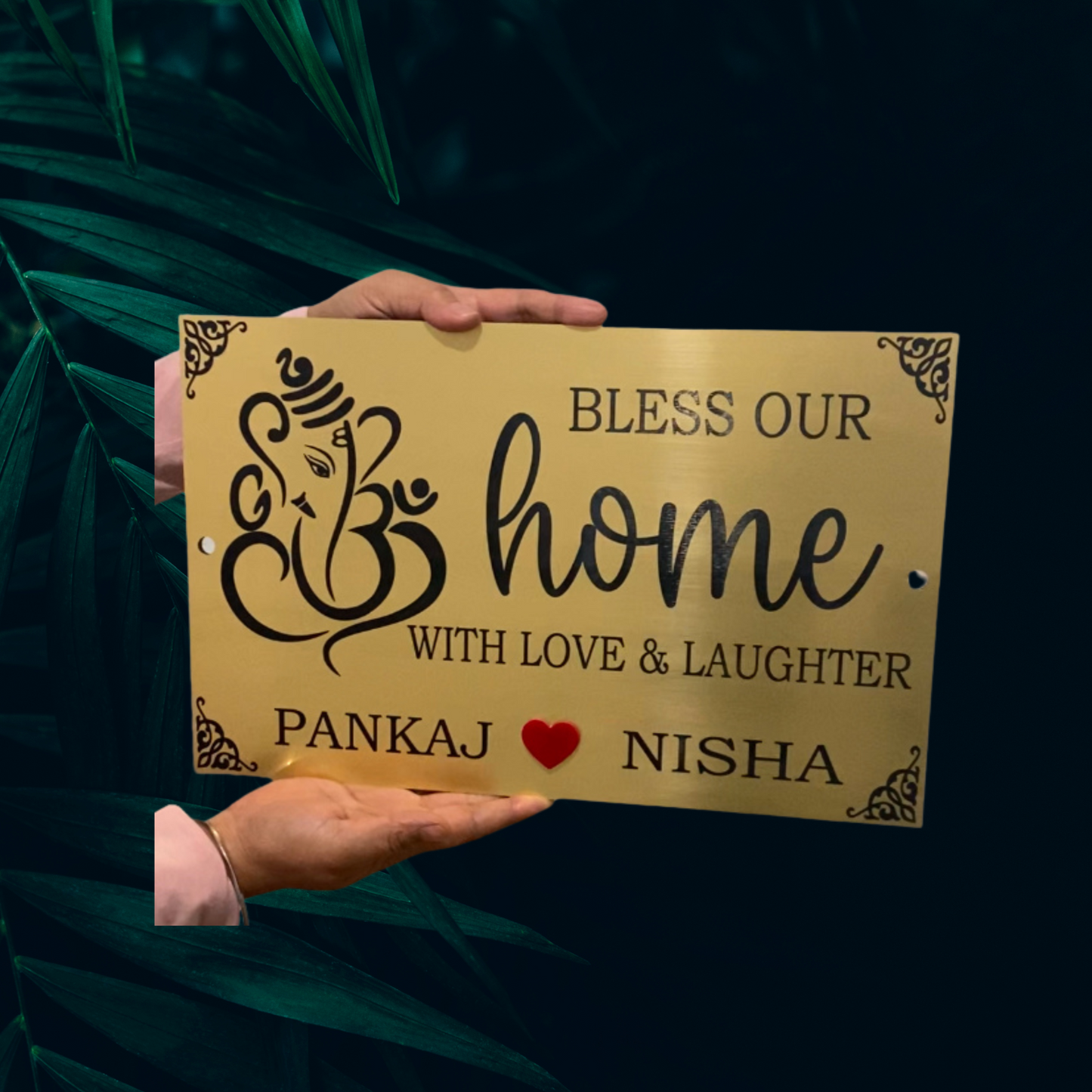 Premium House Signs , Custom House Name Plates , Modern House Signs , Ganesha House Signs