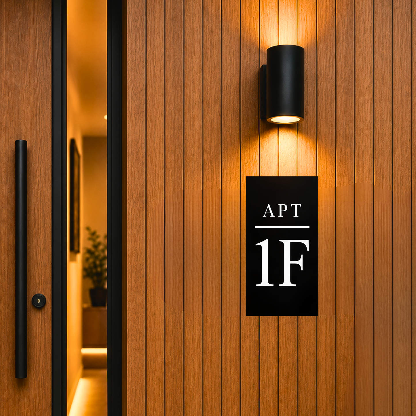 Custom Apartment Unit Sign | Modern Vertical Address Plaque | Bulk Orders | Holiday Home Signs | Address Plaques