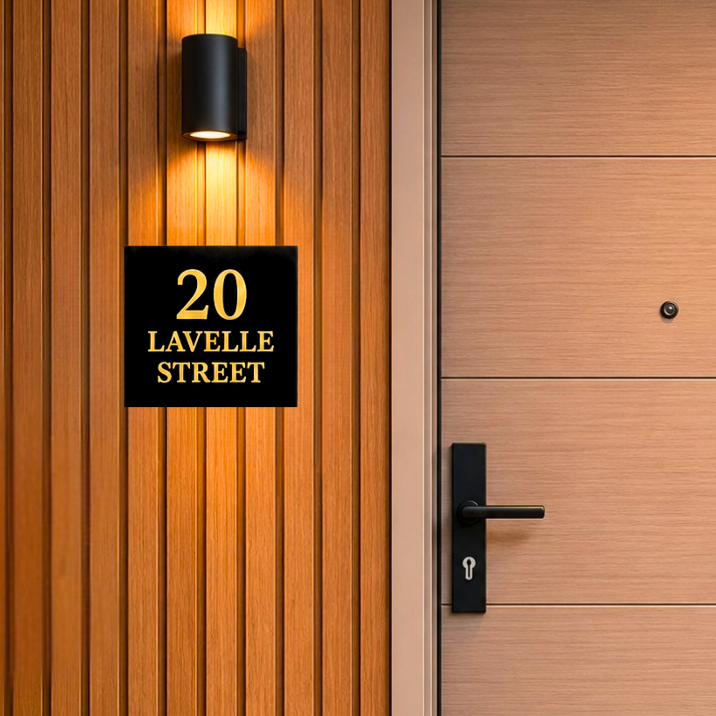 Minimal Address Sign | Custom House Number Plaque | Letterbox Sign | Modern Entryway Sign