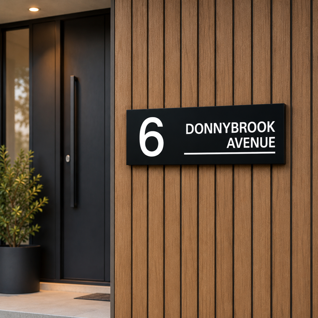 Personalised House Signs | Modern House Number Signs | Premium House Name Plates