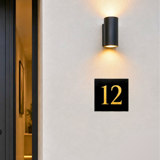 Custom House Number Plaque | Letterbox Sign | Modern Entryway Sign