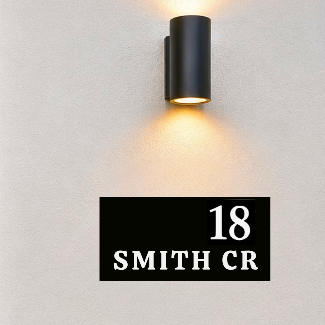 Modern Apartment Sign | Custom Name Signs | Address Plaques | Holiday Homes Signs