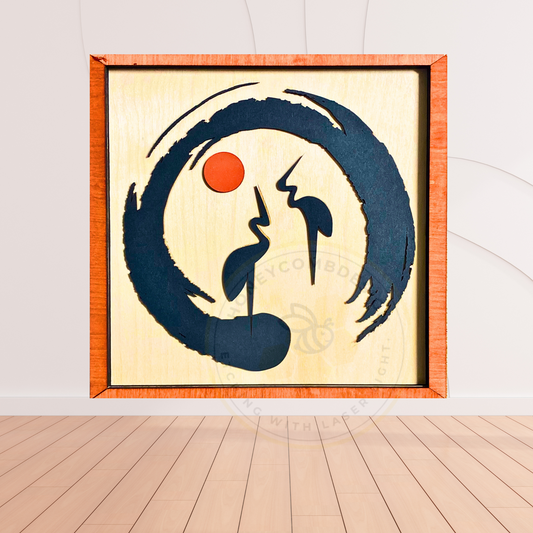 Feng Shui Bird Of Happiness Wall Art Home decor feng shui wooden art