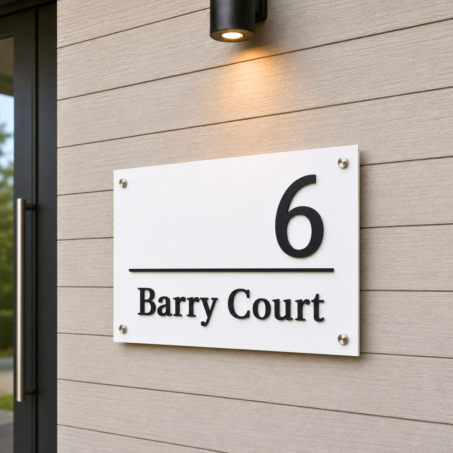 Personalised House Number Signs Australia | Modern House Number Sign
