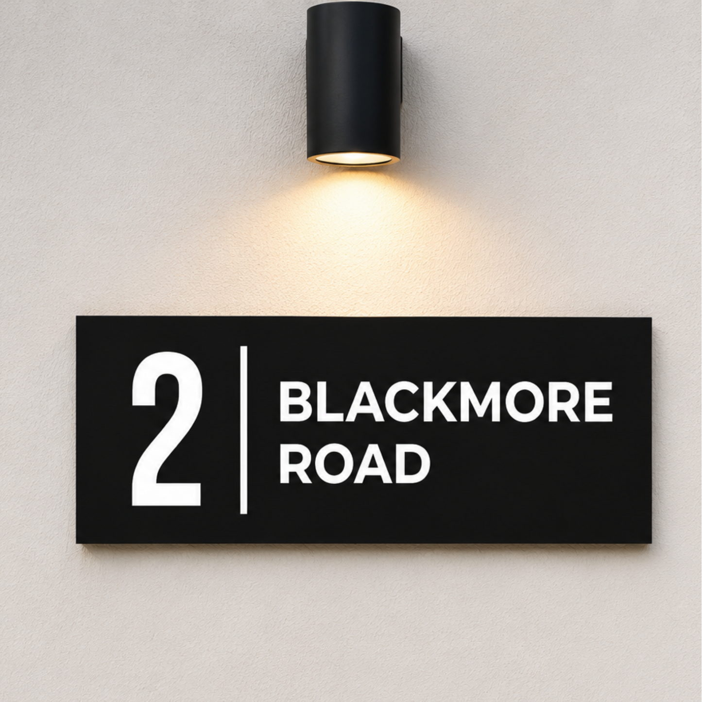 White Address Plaque | Modern House Number Signs | Australian Made