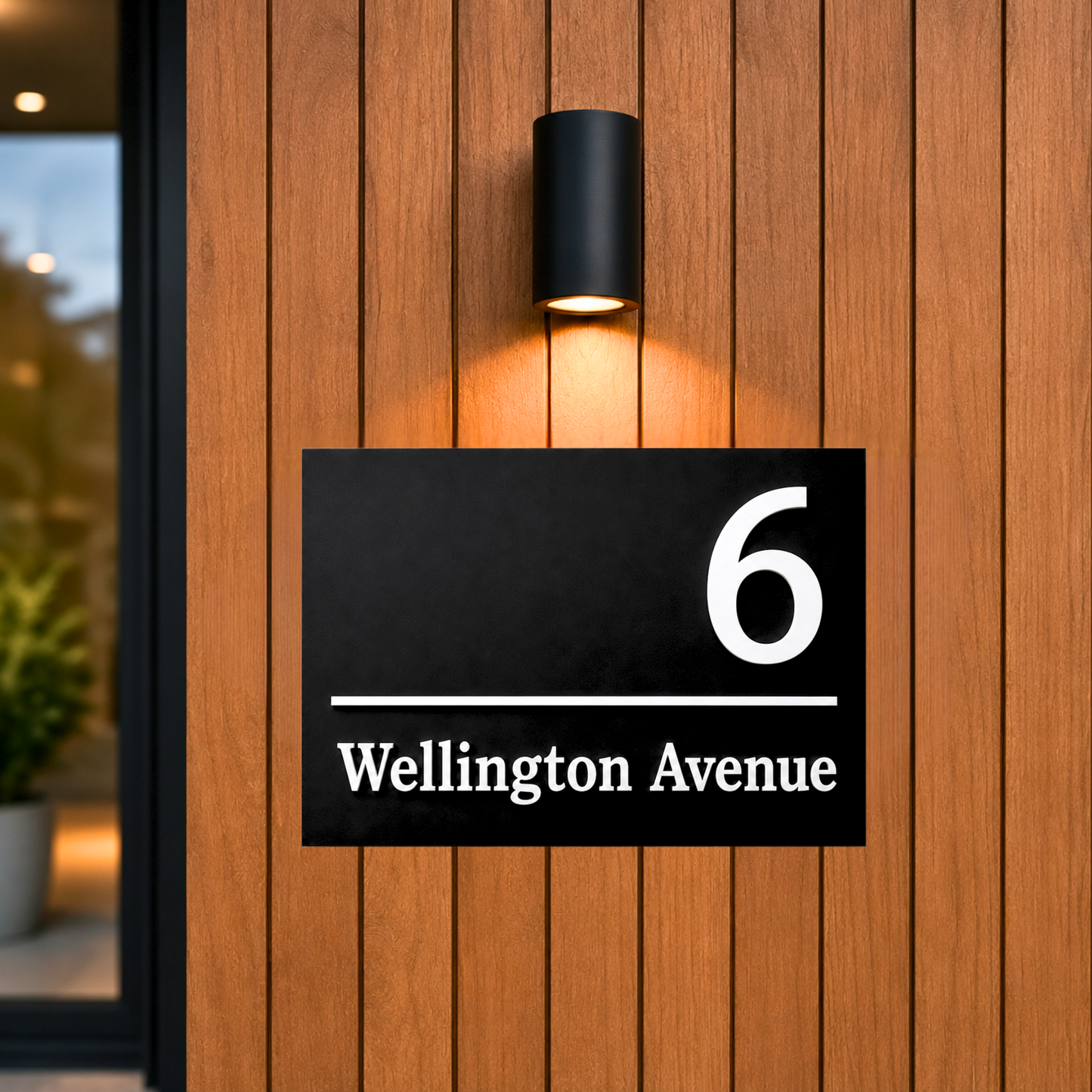 Personalised House Number Signs Australia | Modern House Number Sign