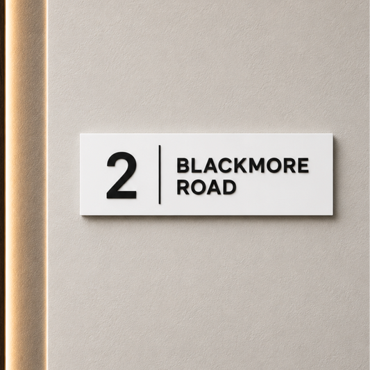 Address Plaques Made In Australia | Custom Modern House Number Signs | Entrance House Signs