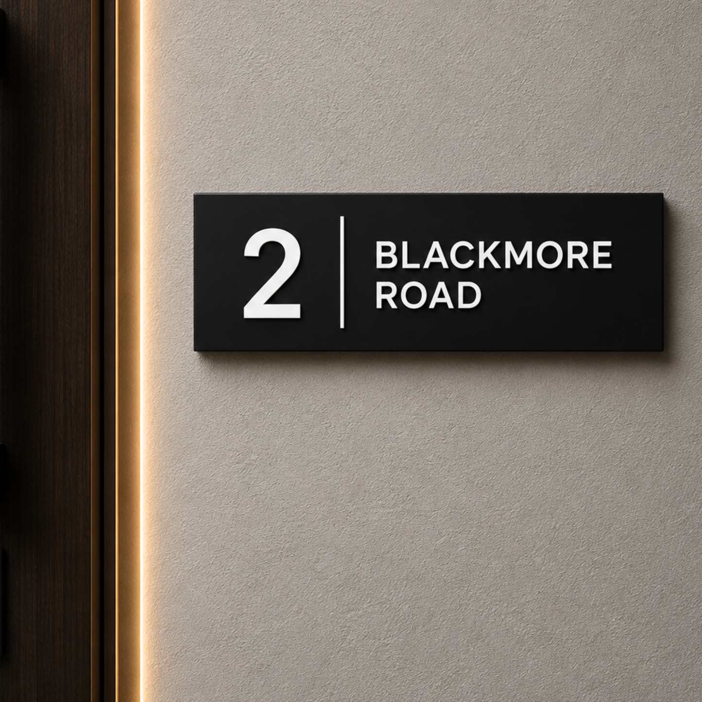 White Address Plaque | Modern House Number Signs | Australian Made