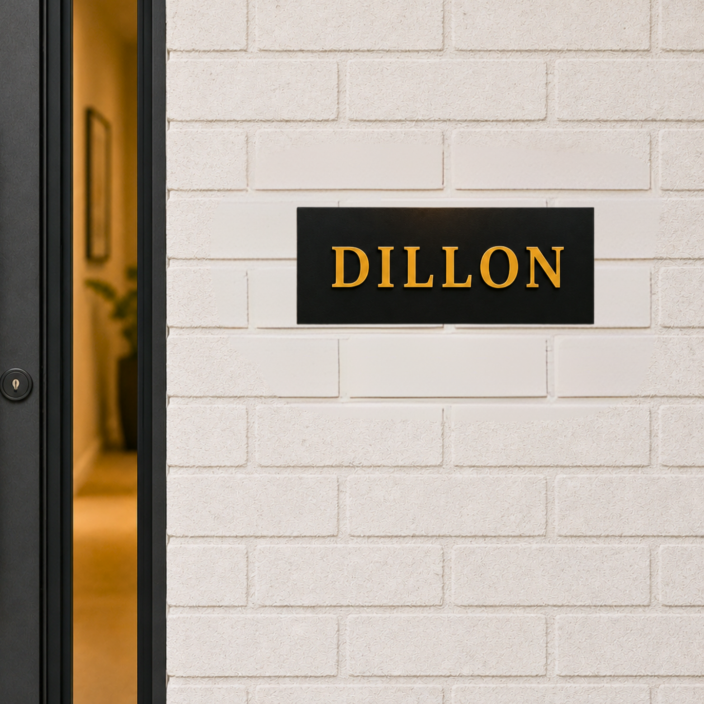 Modern Apartment Sign | Custom Name Signs | Address Plaques | Holiday Homes Signs