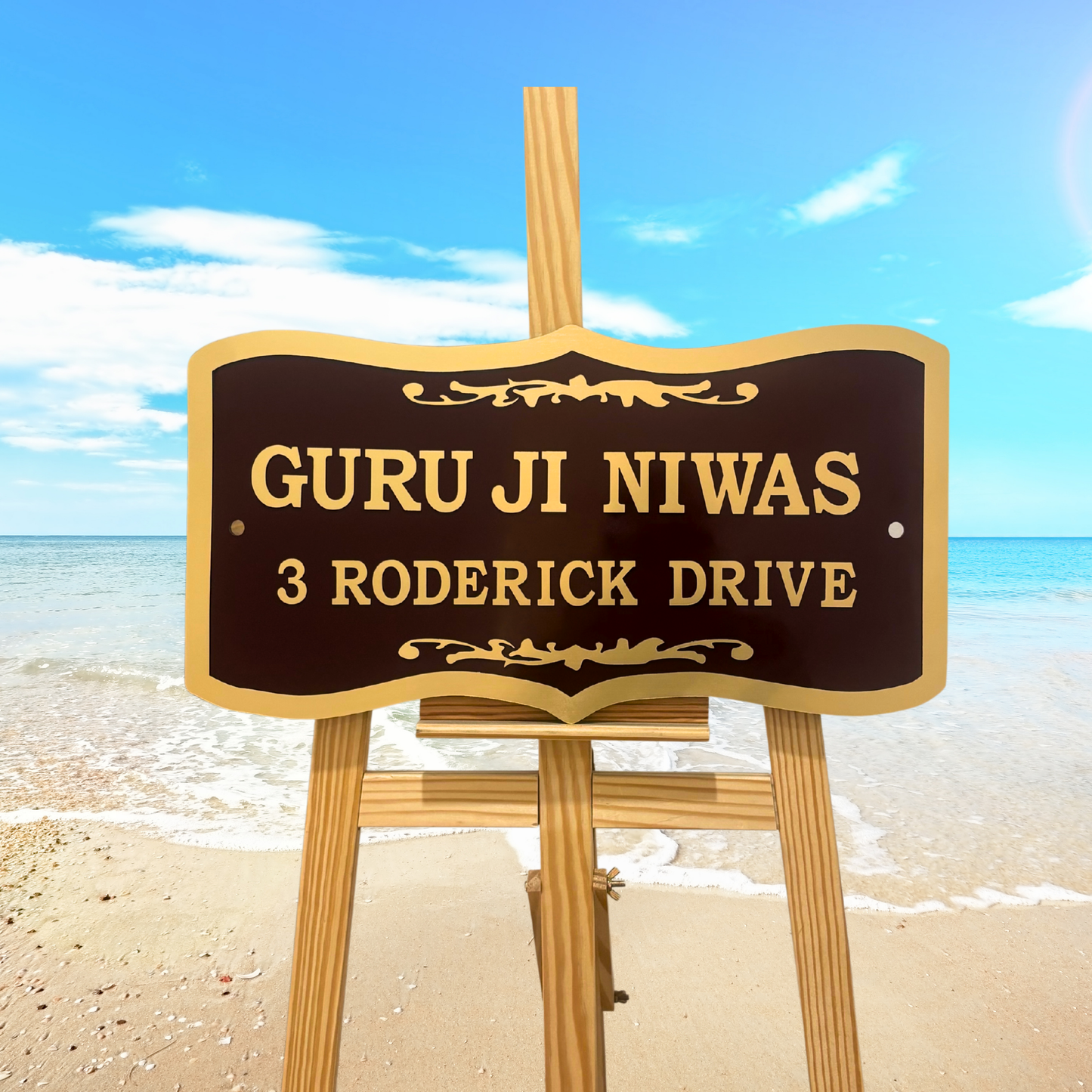 Guru Ji Niwas Custom House Name Sign
