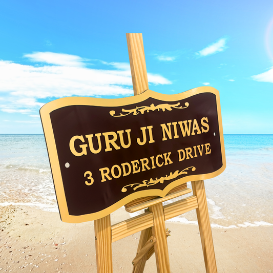Guru Ji Niwas Custom House Name Sign