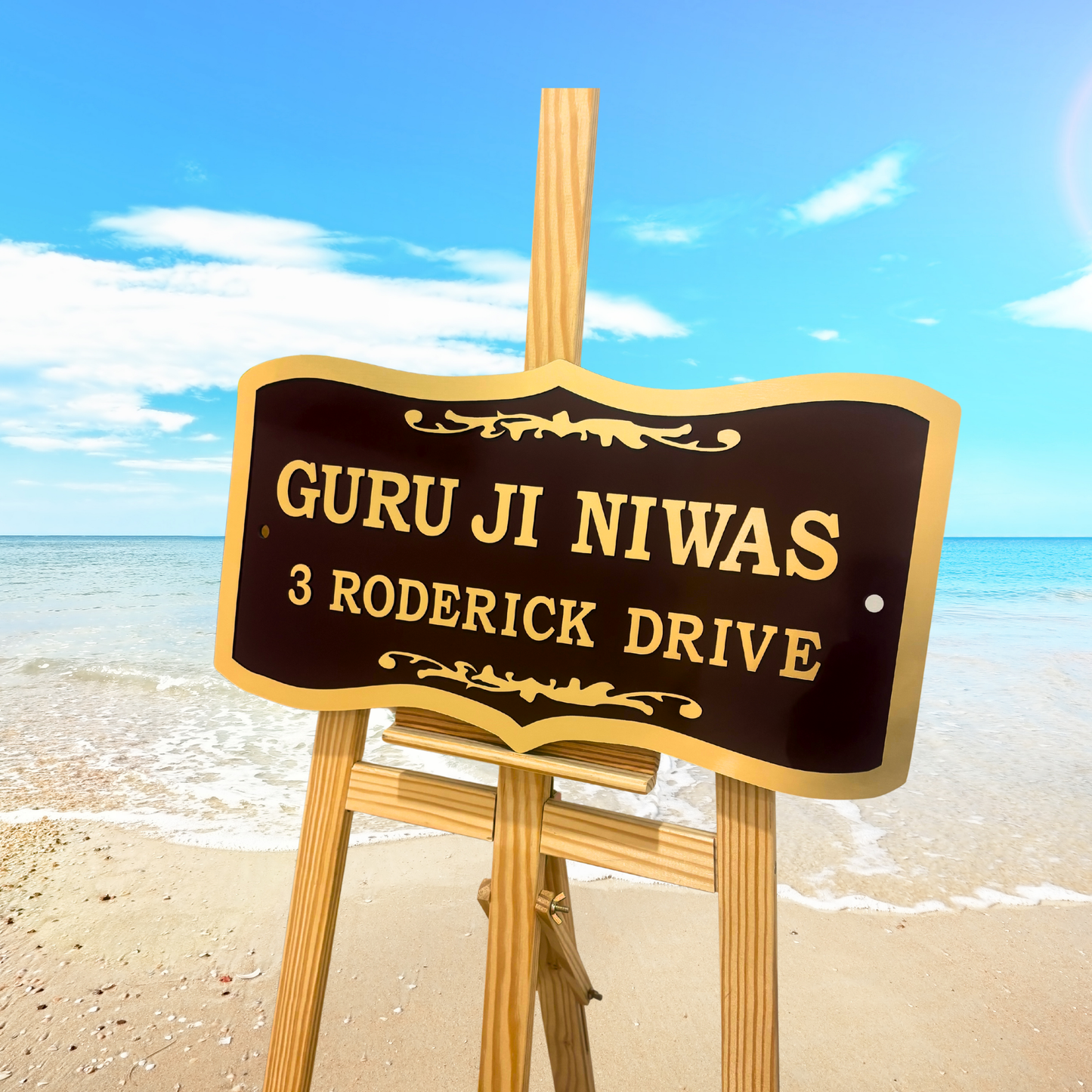 Guru Ji Niwas Custom House Name Sign