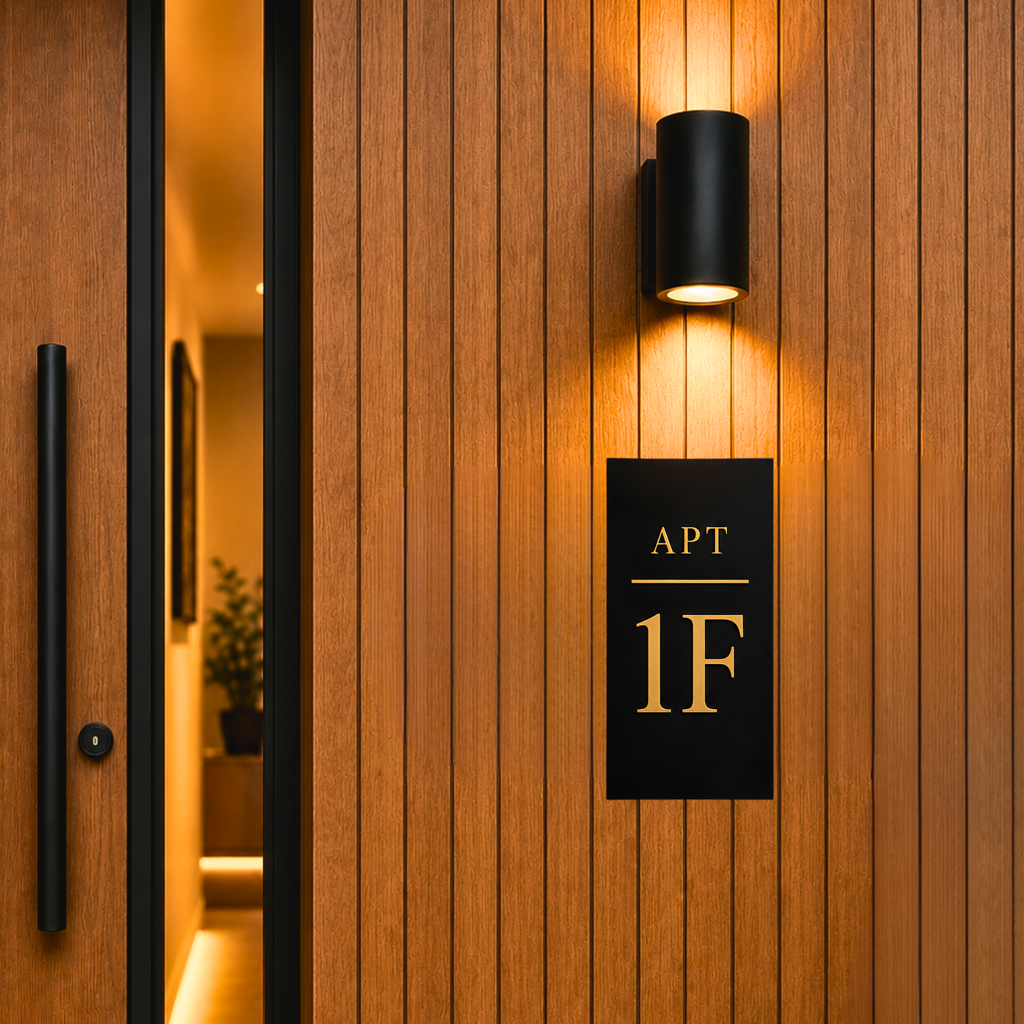 Custom Apartment Unit Sign | Modern Vertical Address Plaque | Bulk Orders | Holiday Home Signs | Address Plaques