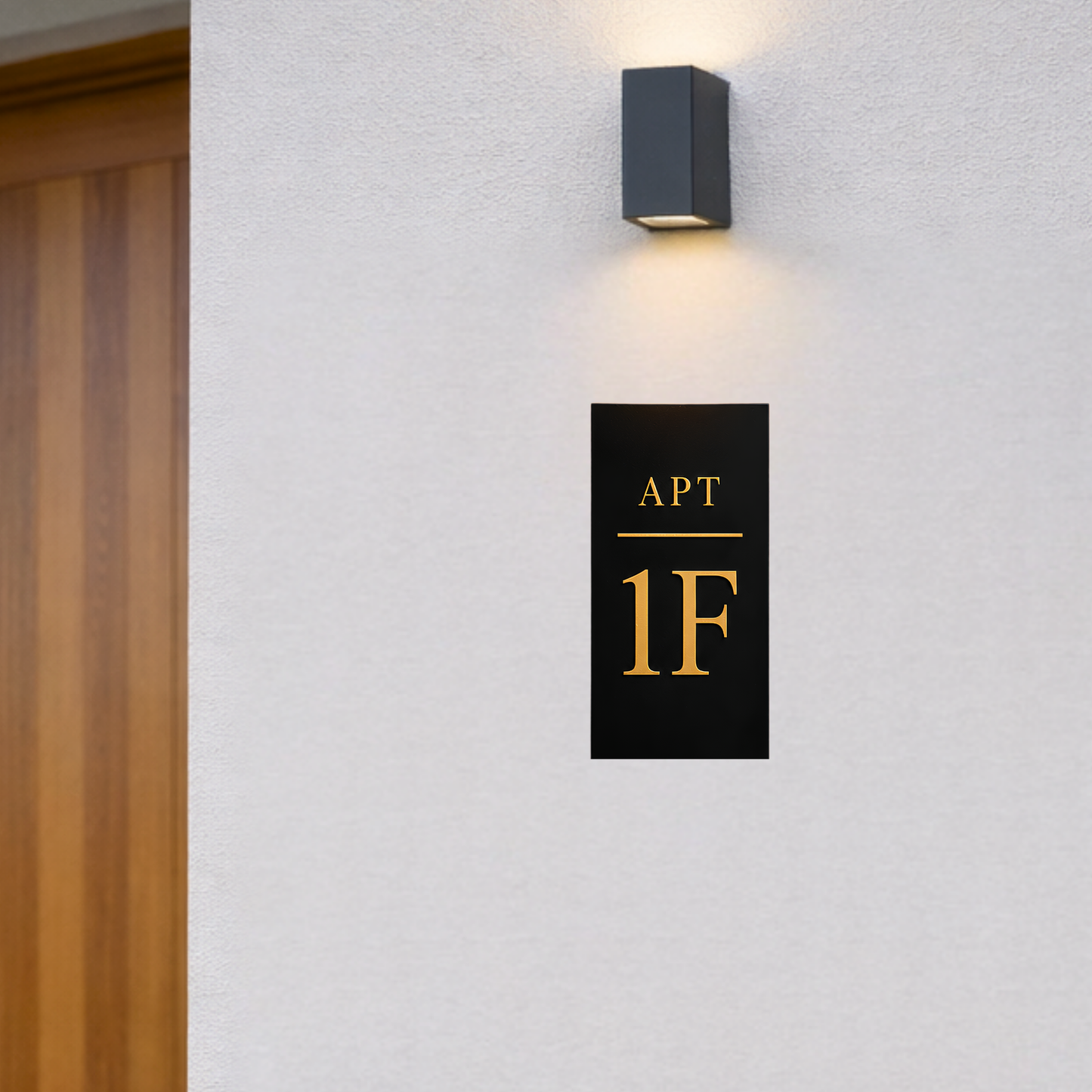 Modern Apartment Sign | Airbnb Address Sign | Custom Name Signs | Address Plaques