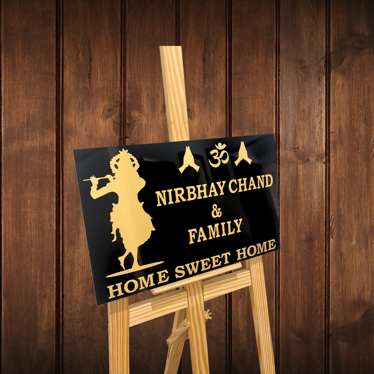 Krishna with flute , Custom House Name Signs