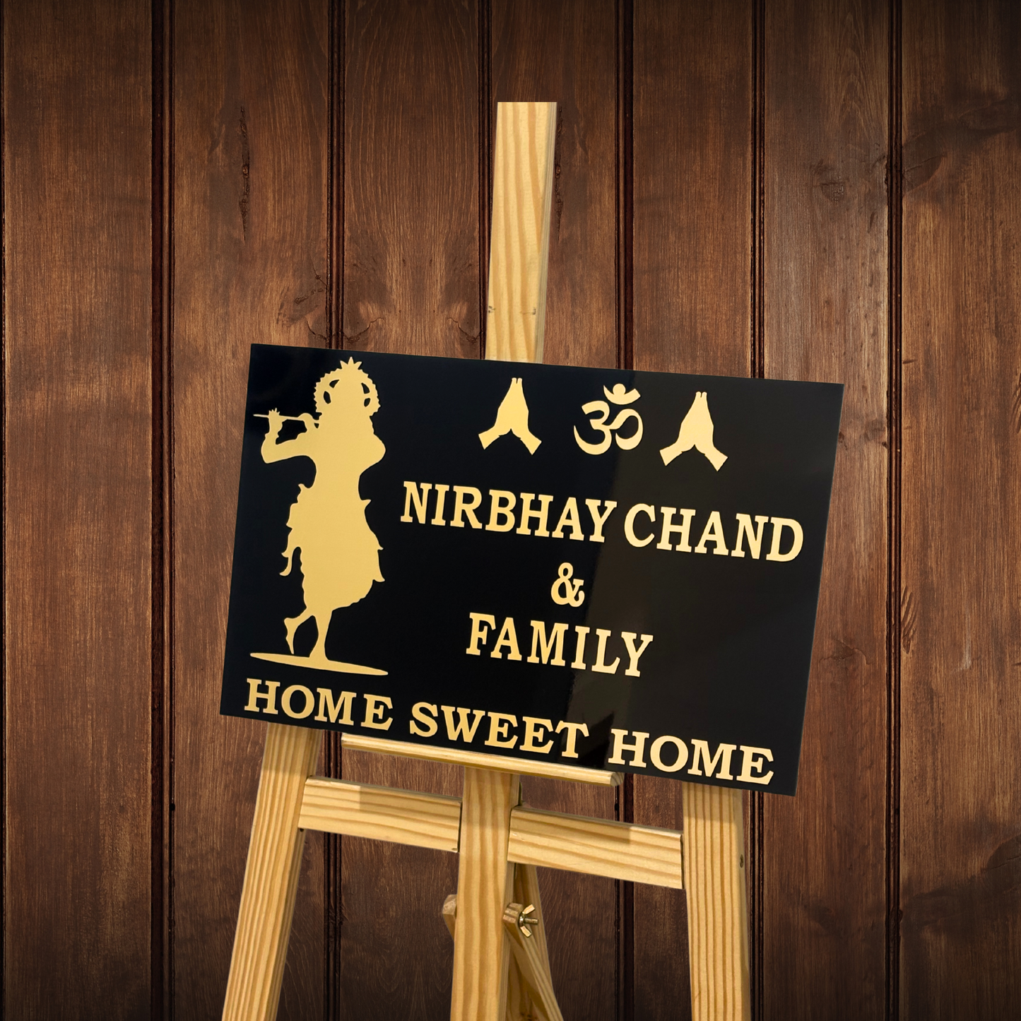 Krishna with flute , Custom House Name Signs