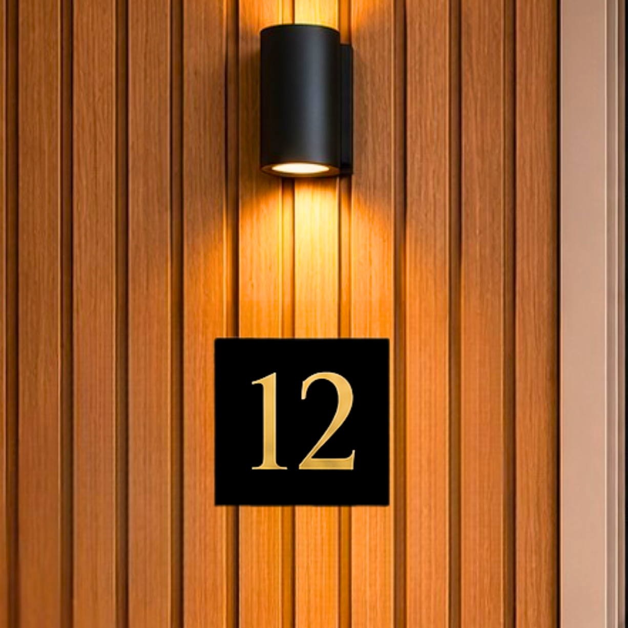 Minimal Address Sign | Custom House Number Plaque | Letterbox Sign | Modern Entryway Sign