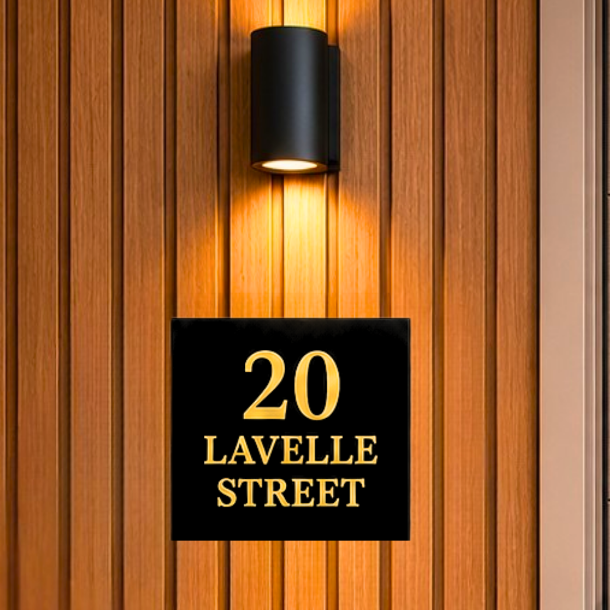 Minimal Address Sign | Custom House Number Plaque | Letterbox Sign | Modern Entryway Sign