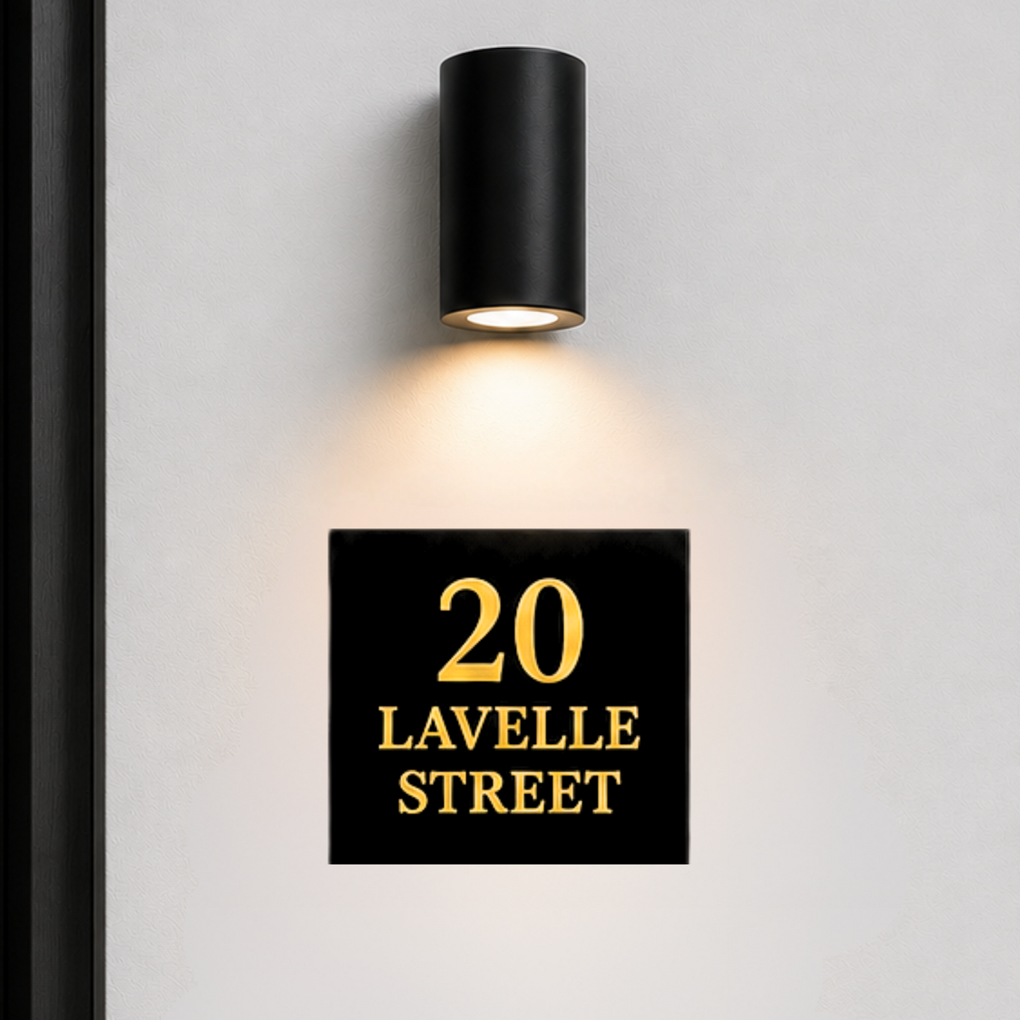 Minimal Address Sign | Custom House Number Plaque | Letterbox Sign | Modern Entryway Sign