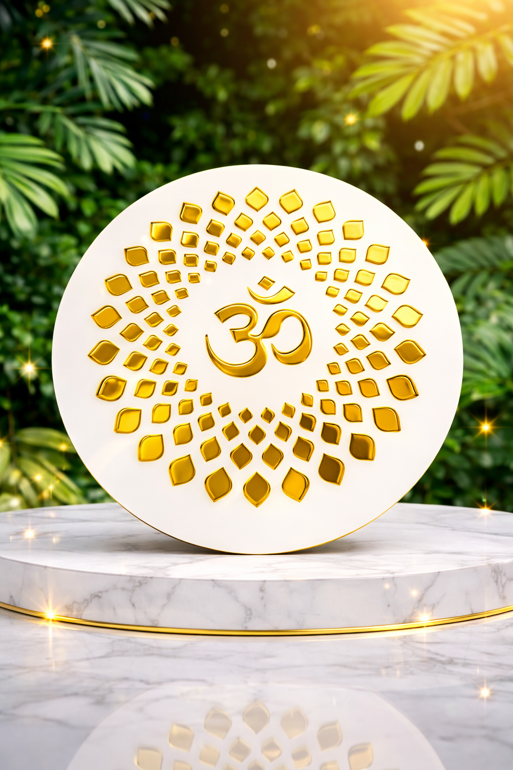 Om Wall Decor Spiritual Wall Hanging | Housewarming Gift |  Modern Hindu Decor