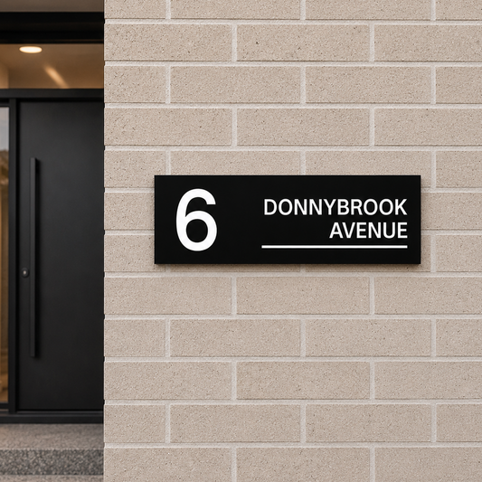 Personalised House Signs  | Modern House Number Signs | Premium House Name Plates