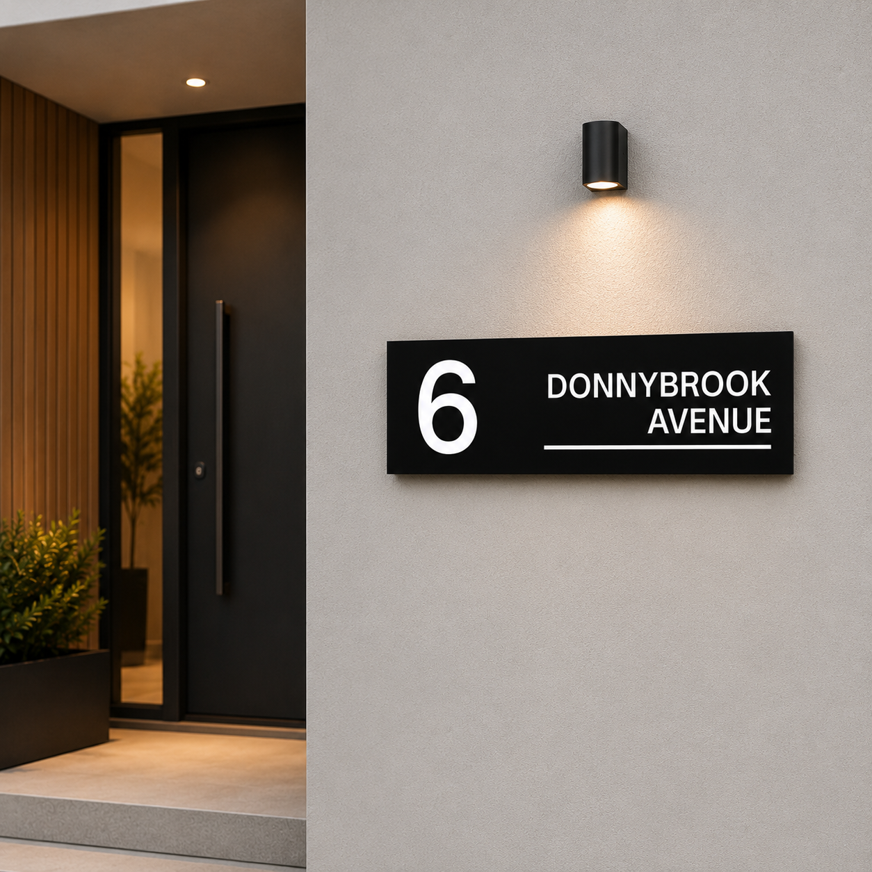 Personalised House Signs  | Modern House Number Signs | Premium House Name Plates