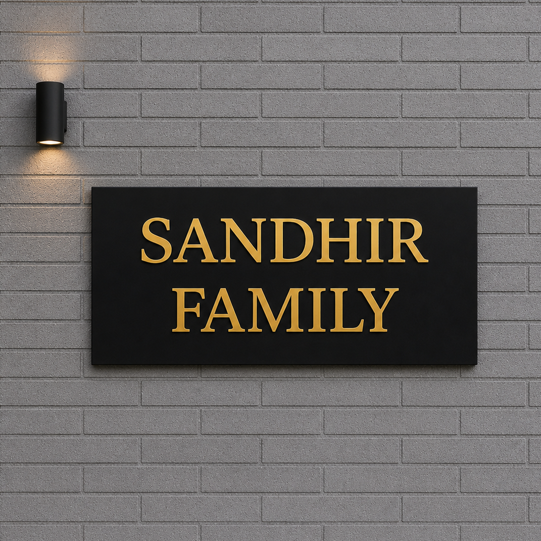 Custom House Signs | 3D Personalised Name Plates | Custom Name Plates For Homes