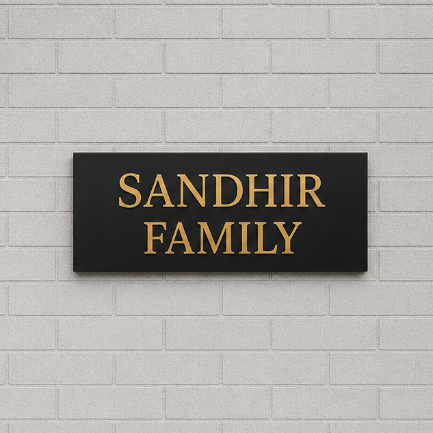 Custom House Signs | 3D Personalised Name Plates | Custom Name Plates For Homes