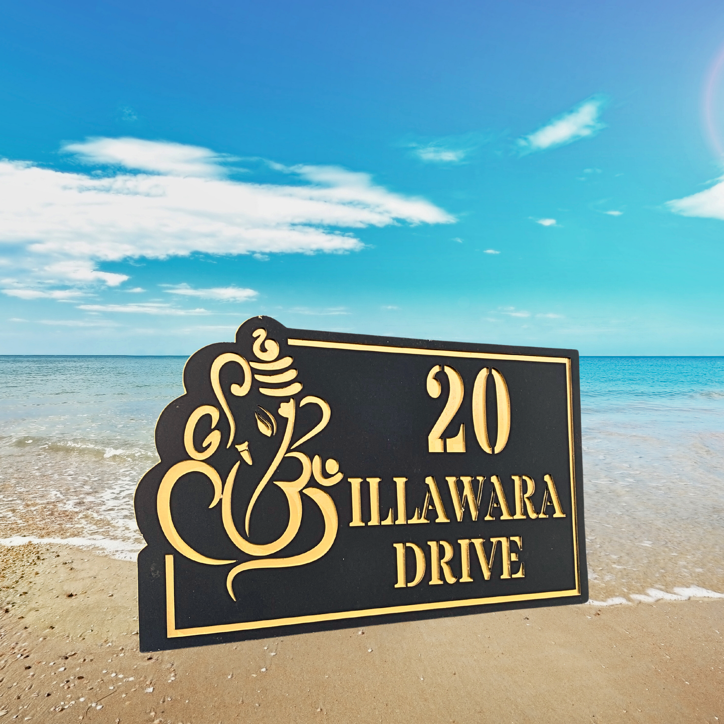 Ganesha House Name Signs , Personalised Housewarming Gifts