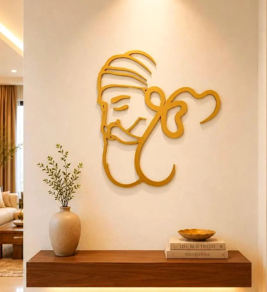 Guru Nanak Dev Ji Wooden Wall Art | Modern Sikh Spiritual Decor | Wooden Wall Decor | Ek Onkar and Guru Nanak Dev Ji  Wall Art