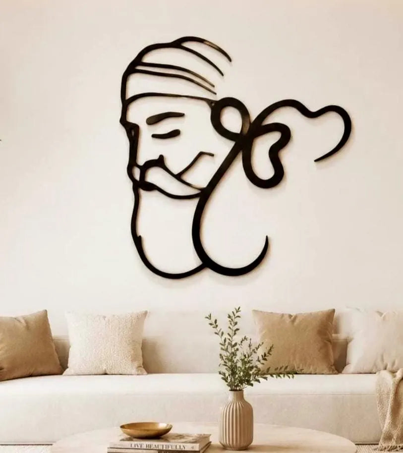Guru Nanak Dev Ji Wooden Wall Art | Modern Sikh Spiritual Decor | Wooden Wall Decor | Ek Onkar and Guru Nanak Dev Ji  Wall Art